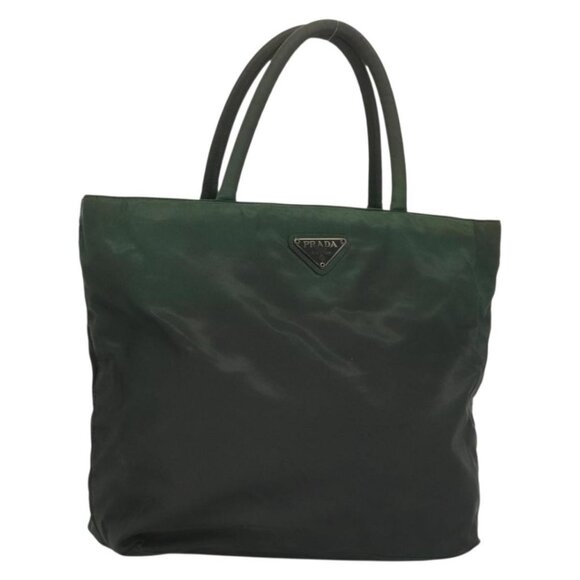 PRADA Tote Bag Nylon Green Auth - Picture 1 of 16